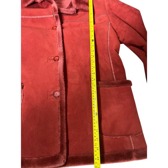 Jones New York Red Women Button Up Coat Size XL - Picture 7 of 8